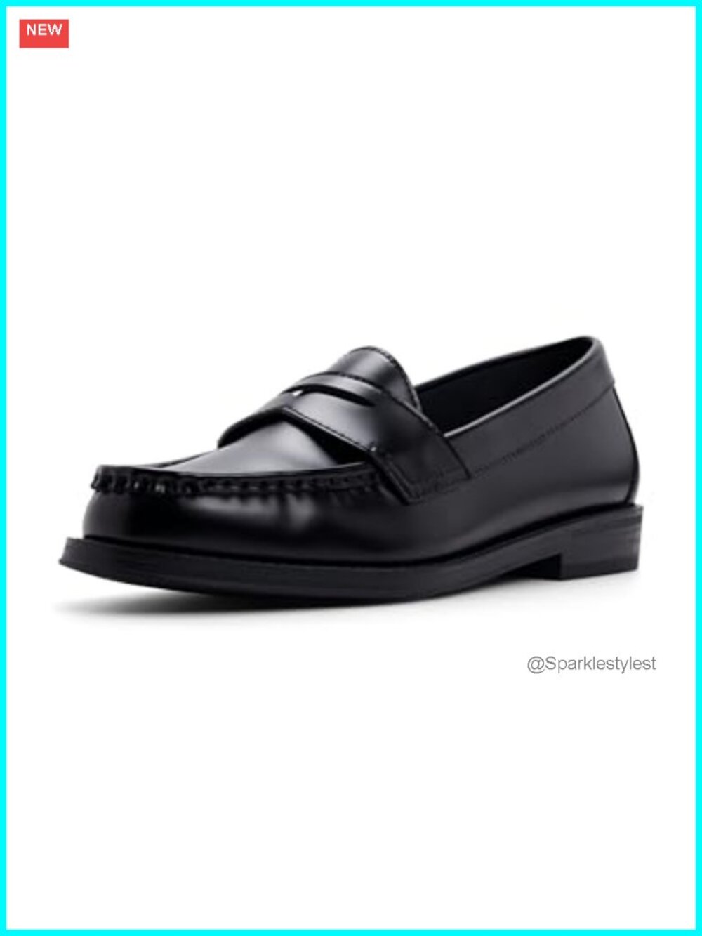 Leather Penny Loafer Flat Closed Round Toe Slip-On Business Casual